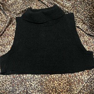 Vintage Signature Studio Knit Crop Tank Turtle Neck